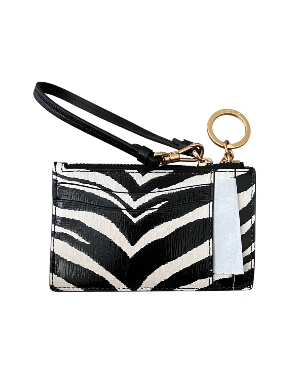 Kate Spade New York Morgan Zebra Print Coin Card Case Wristlet